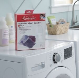 NIP Sunbeam Intimates Wash Bag Set - 3 Pack Breathable Micro Mesh